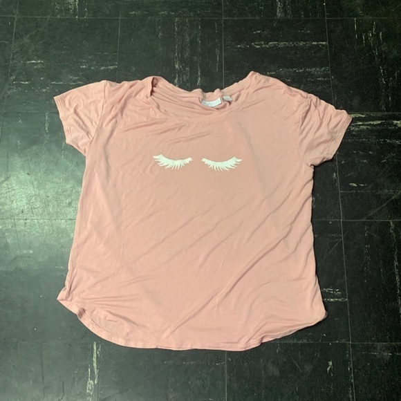 New York & Company Tops - New York & Company Pink Eyelash Top
